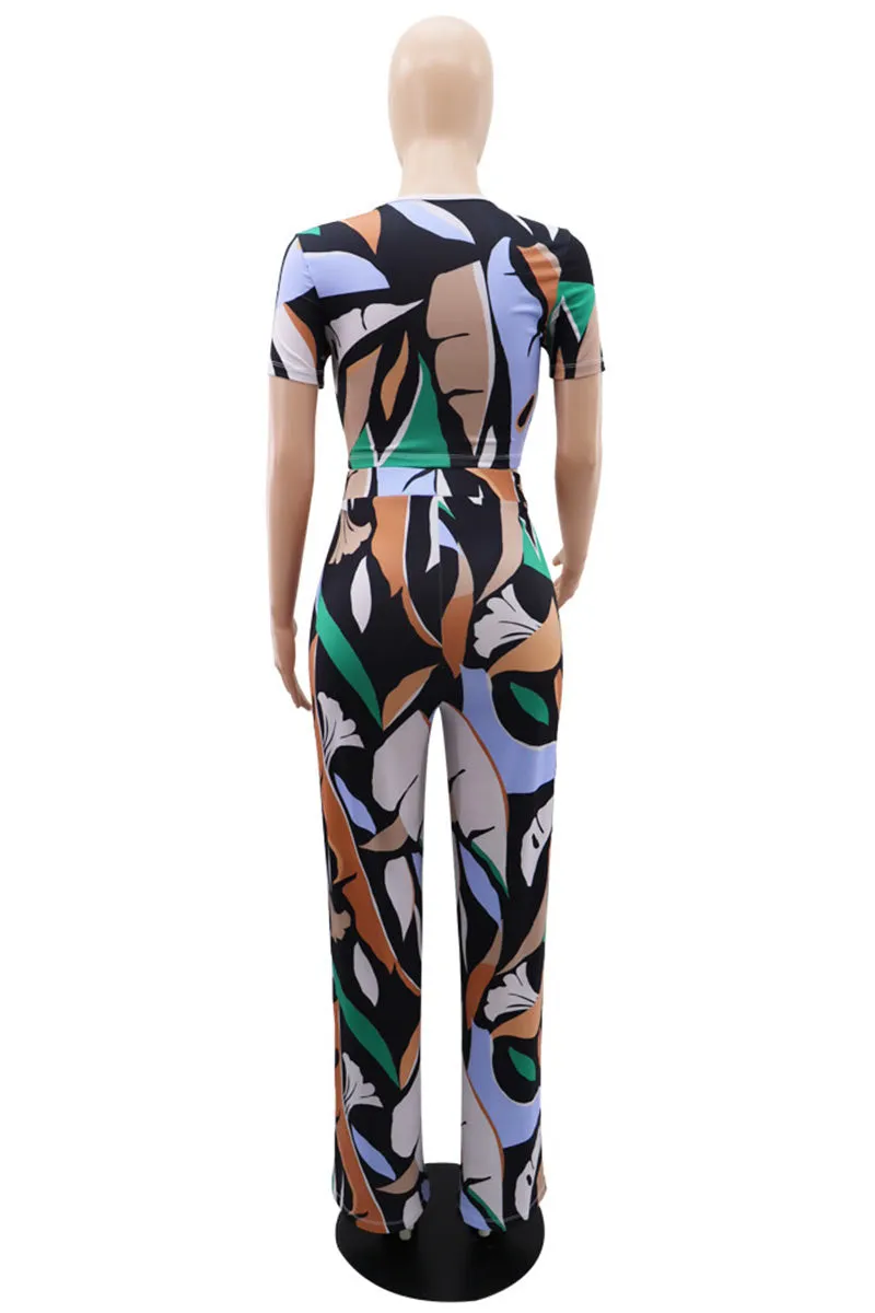 UG0465 Graphic Tee and Pants Set