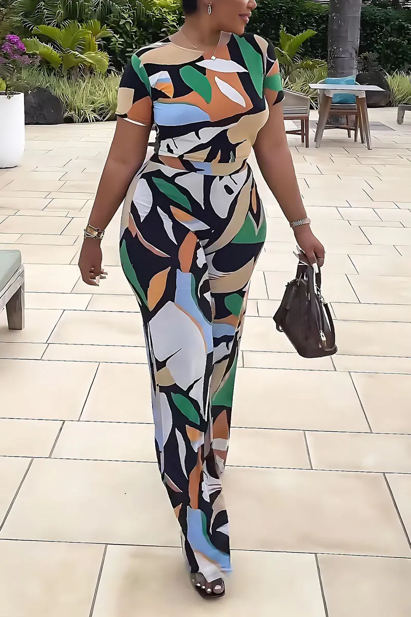 UG0465 Graphic Tee and Pants Set