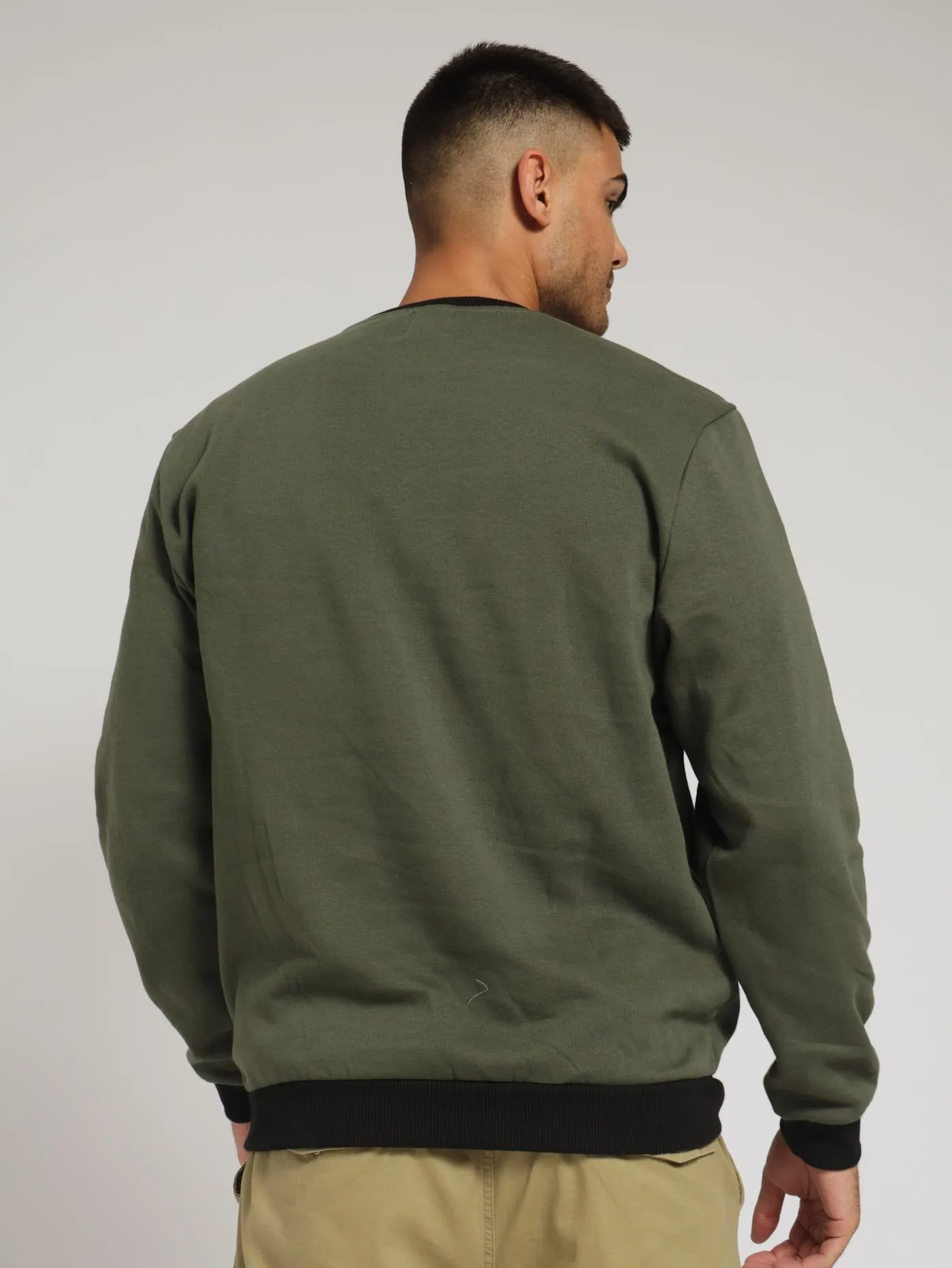 Utility Crew Sweat Top - Light Fatigue