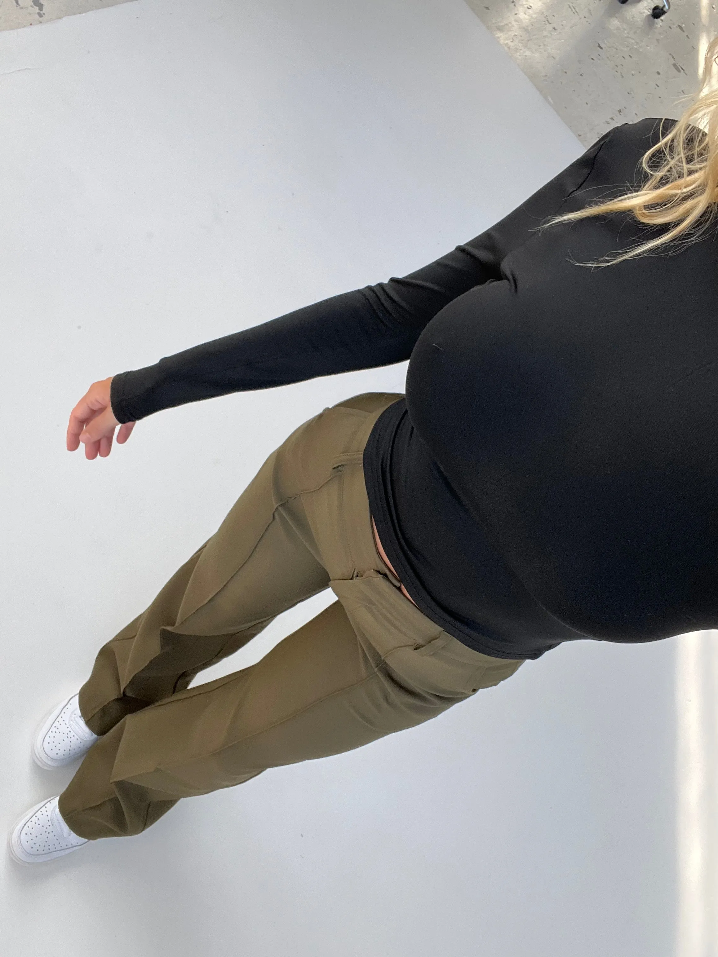 Vera Wide trousers - army green