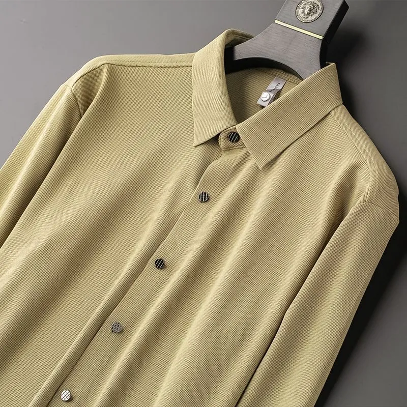 Vintage Pique Knit Textured Shirts