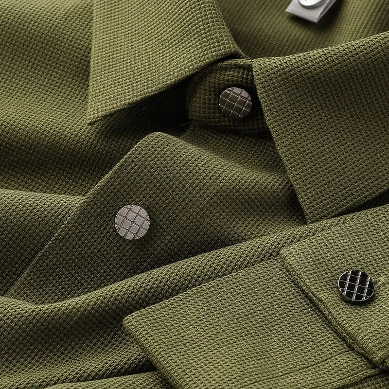 Vintage Pique Knit Textured Shirts