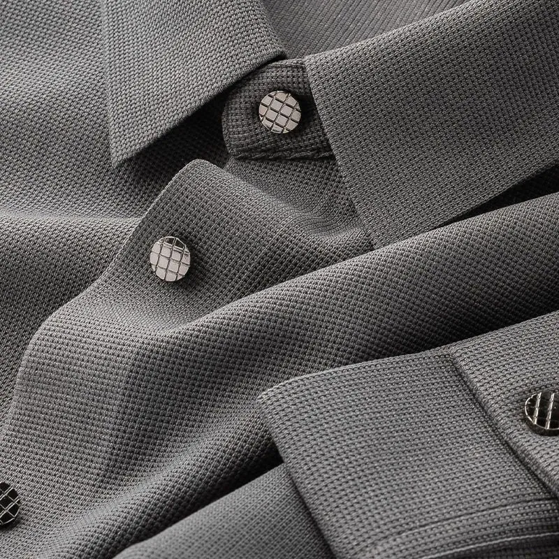 Vintage Pique Knit Textured Shirts