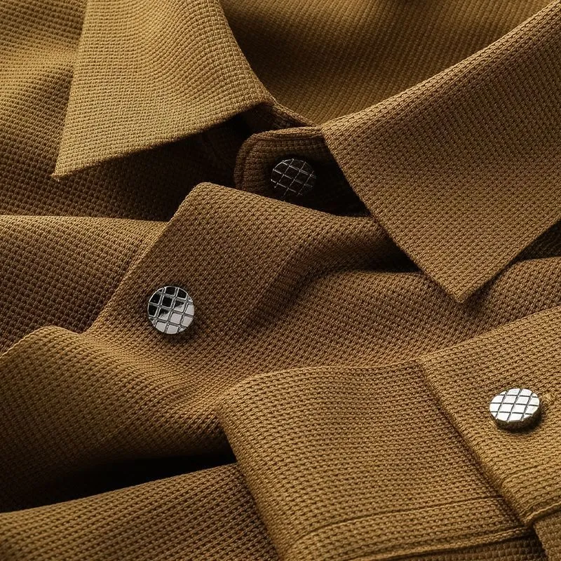 Vintage Pique Knit Textured Shirts