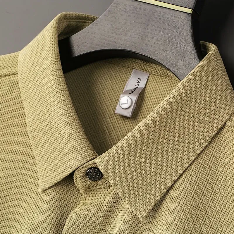 Vintage Pique Knit Textured Shirts