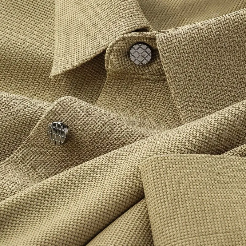 Vintage Pique Knit Textured Shirts