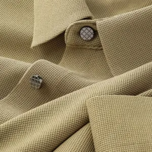 Vintage Pique Knit Textured Shirts