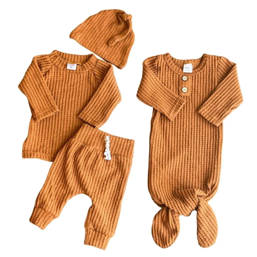 Waffle Knit Outfit   Gown Bundle
