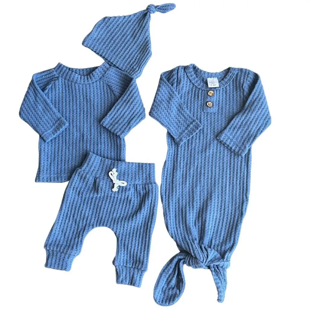 Waffle Knit Outfit   Gown Bundle