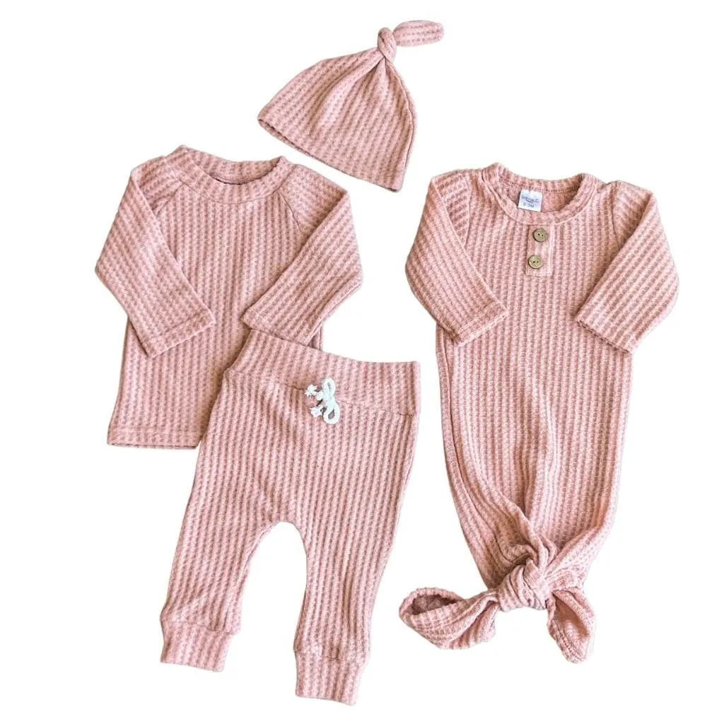 Waffle Knit Outfit   Gown Bundle