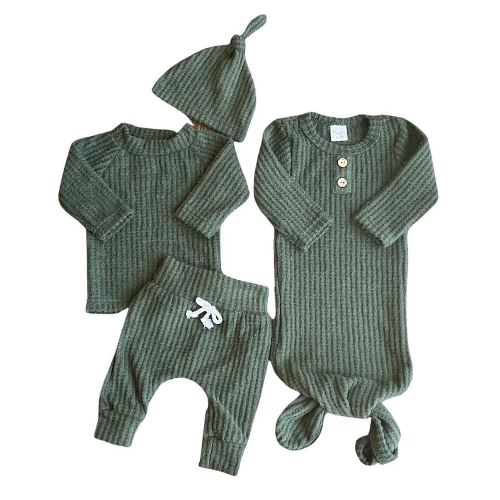 Waffle Knit Outfit   Gown Bundle