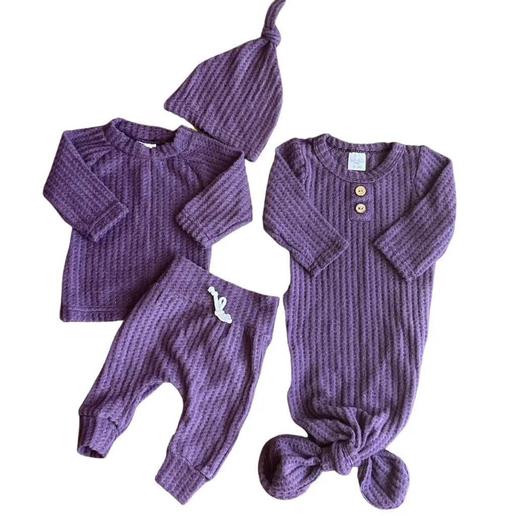 Waffle Knit Outfit   Gown Bundle