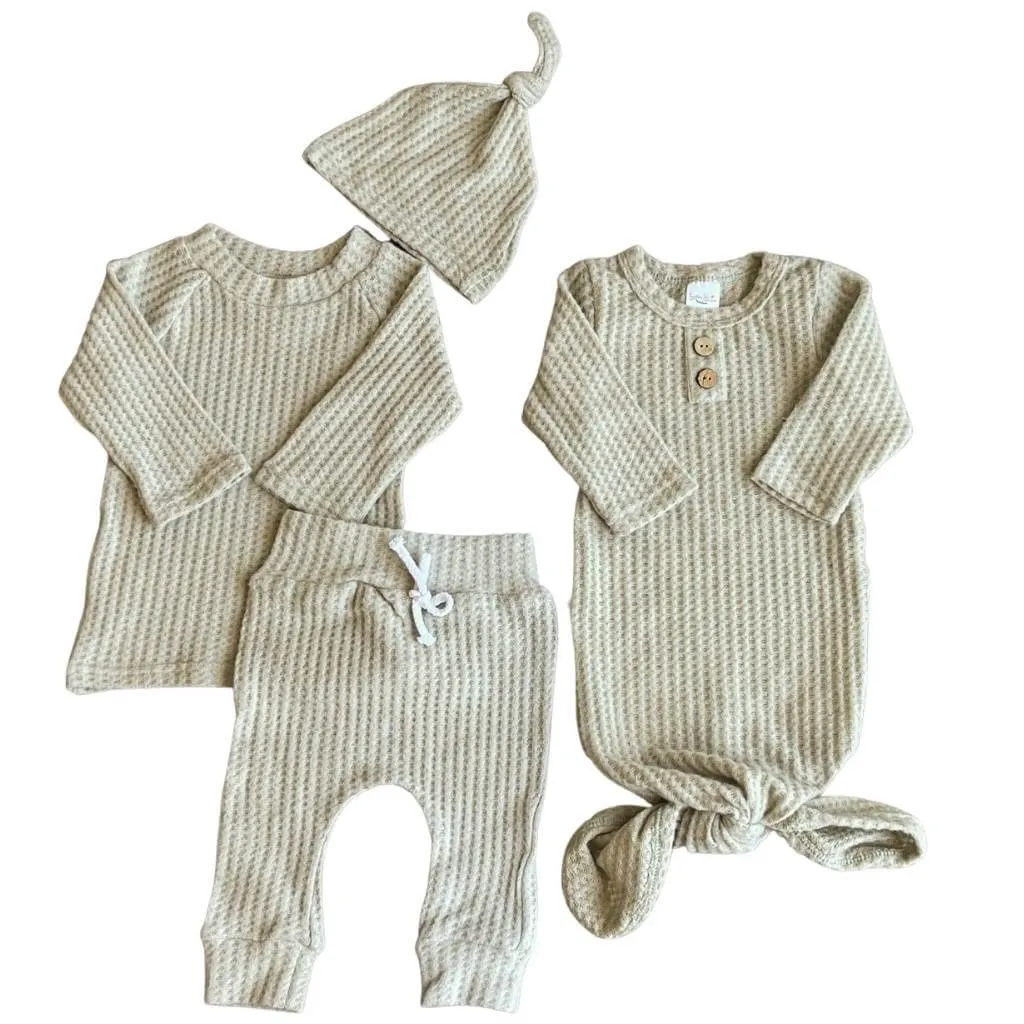Waffle Knit Outfit   Gown Bundle