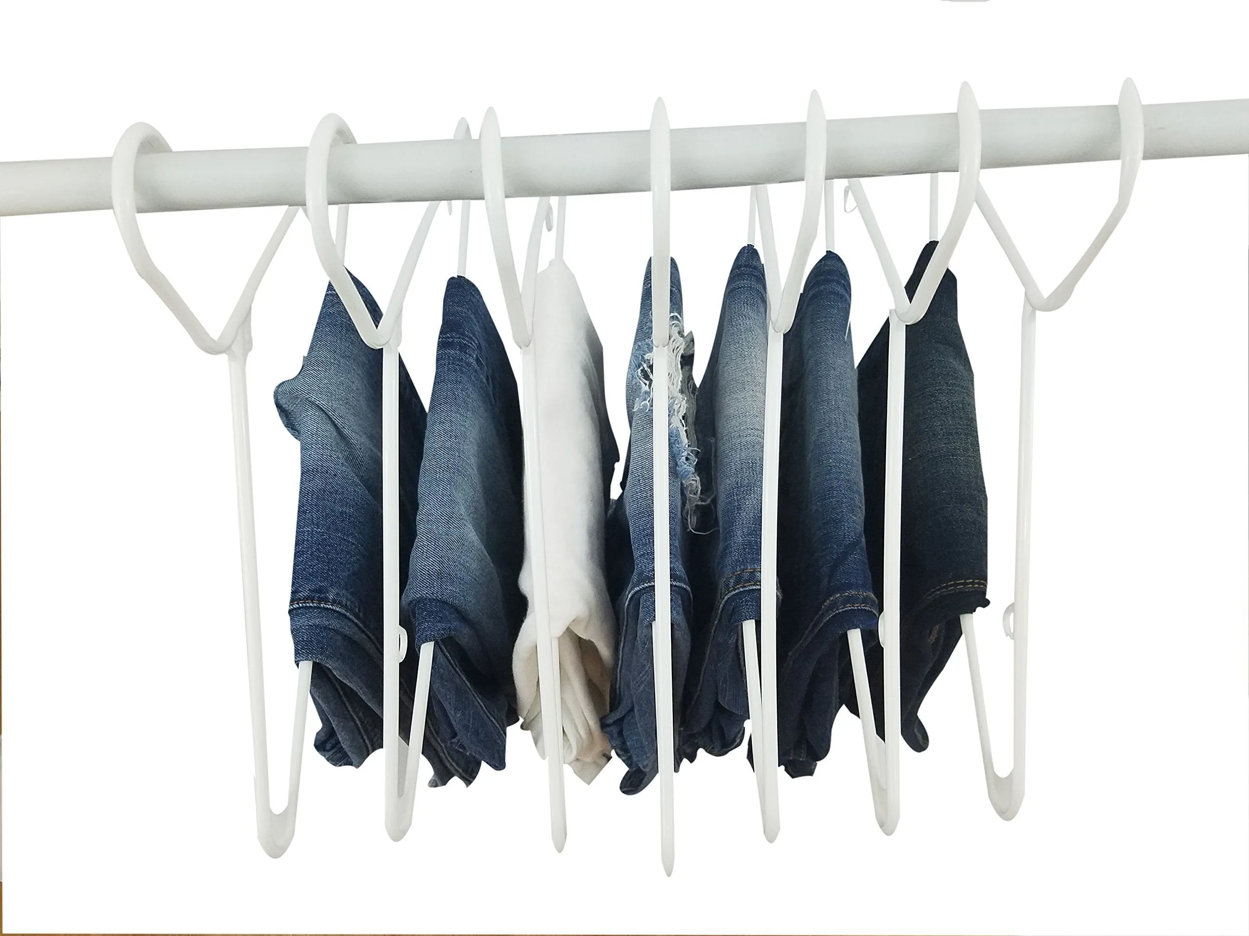 White Plastic Clothes Hangers | The Best Choice Everyday Standard Suit Clothe Hanger Target Set | Bulk Beauty Closet Room Pack | Adult Clothing Drying Rack Dress Form Shirt Coat Hangers with J Hooks