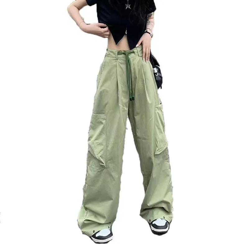 Women’s Baggy Wide Leg Pants with Cargo Pockets