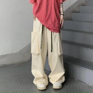 Women’s Baggy Wide Leg Pants with Cargo Pockets