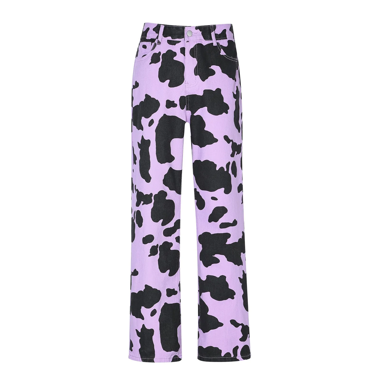 Women's Cow print Straight Legged Pants