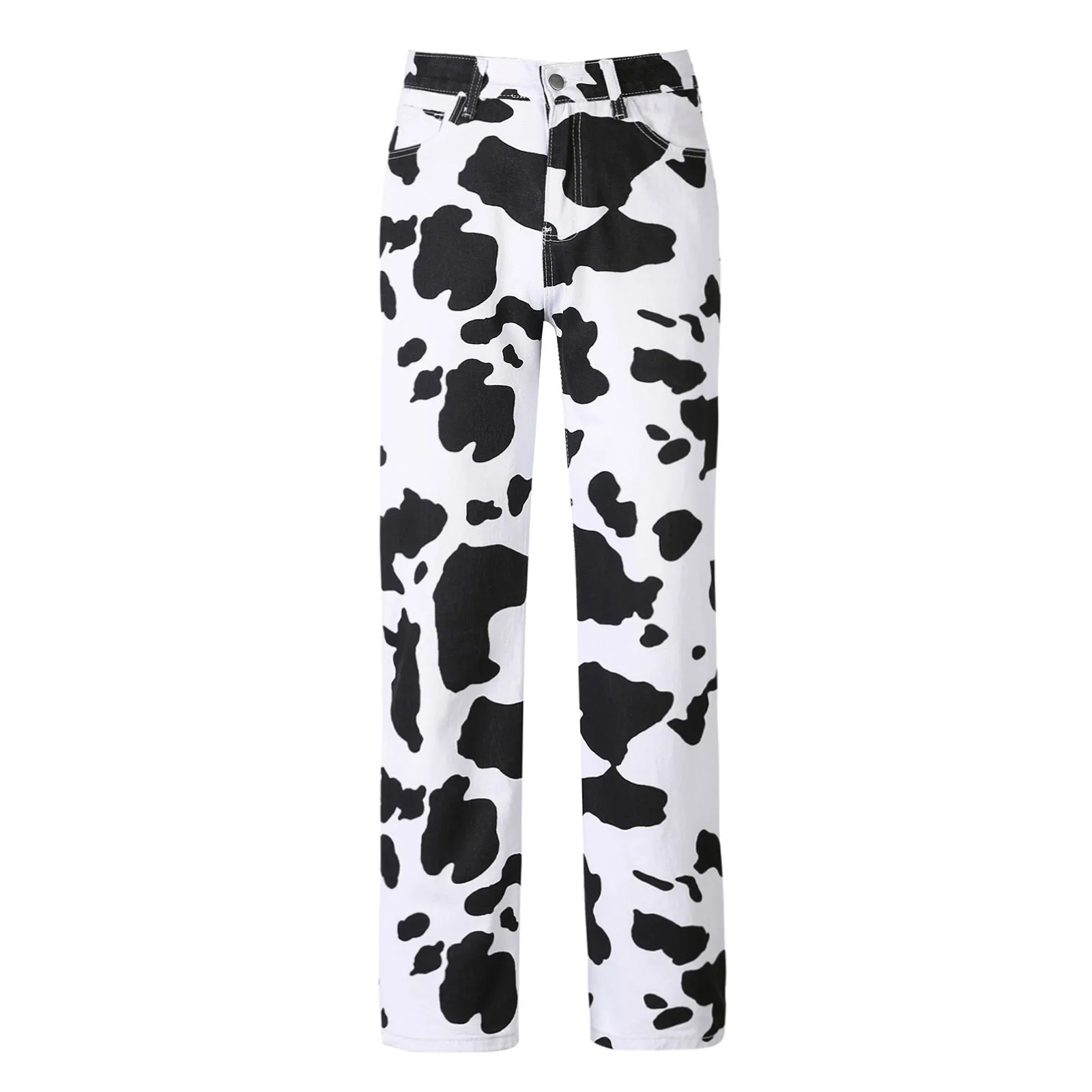 Women's Cow print Straight Legged Pants