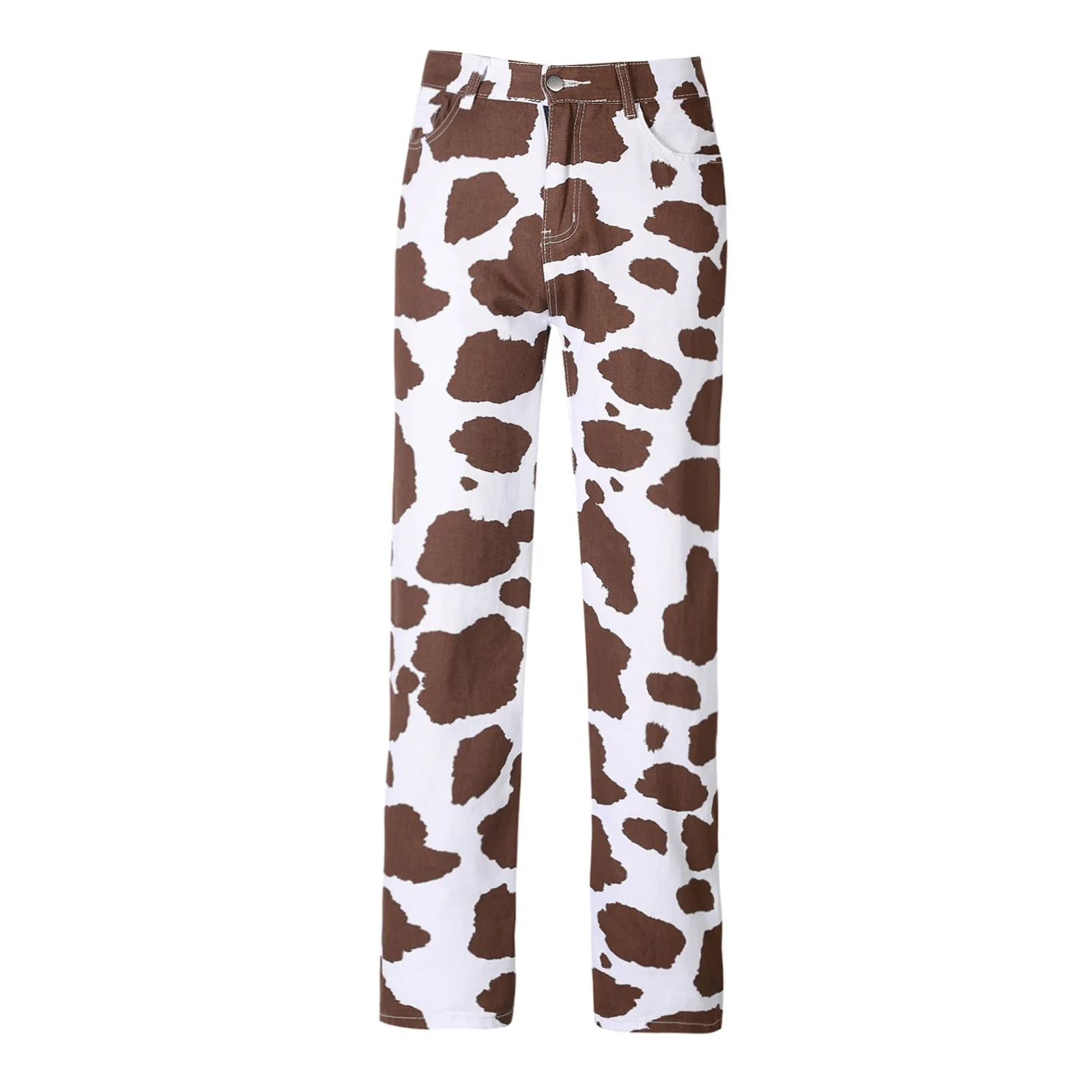 Women's Cow print Straight Legged Pants