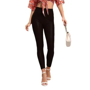 Women's Form Fitting High Waist Slacks