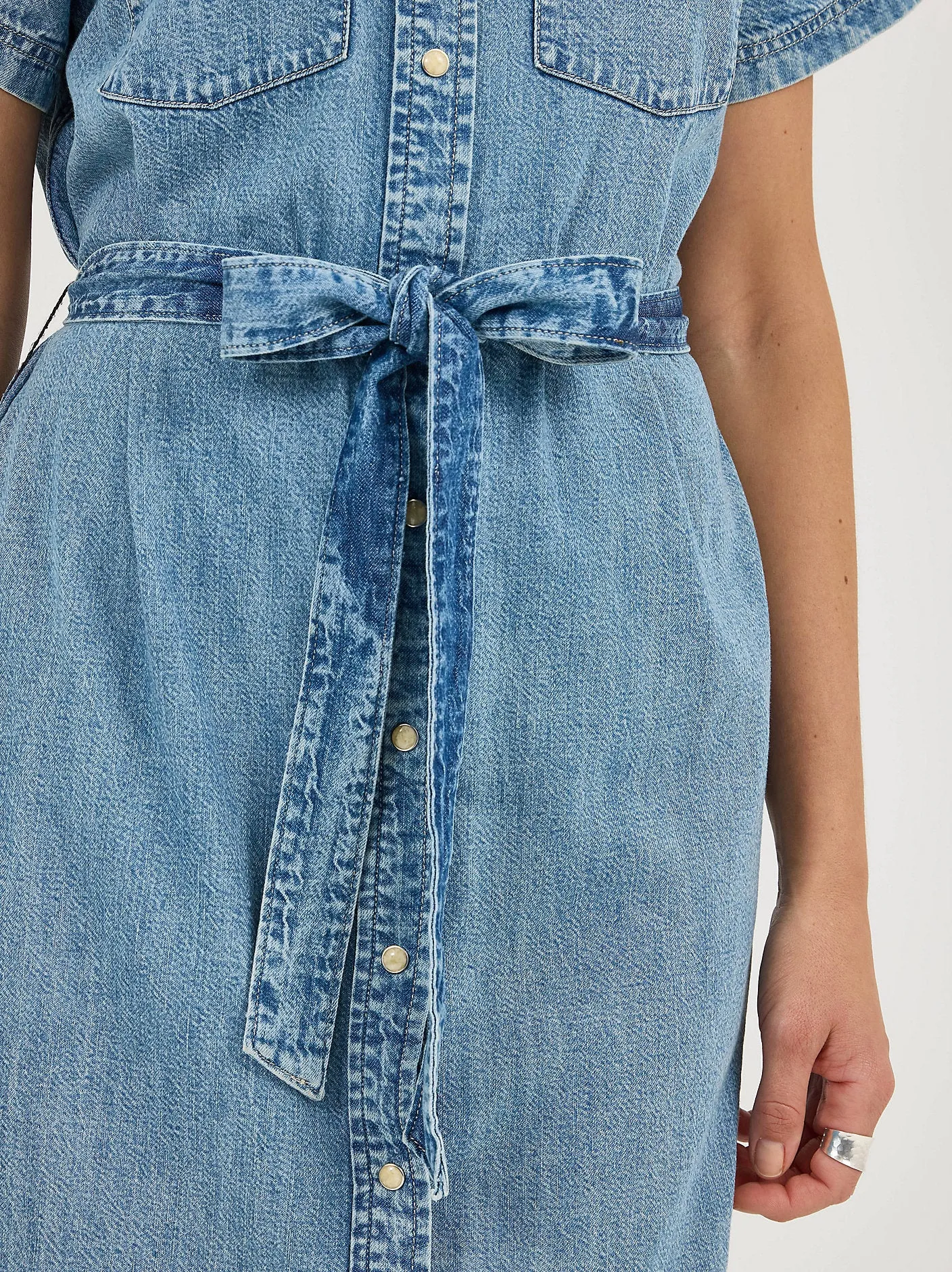 Women's Legendary Western Belted Dress - Mountain Range - 112346780