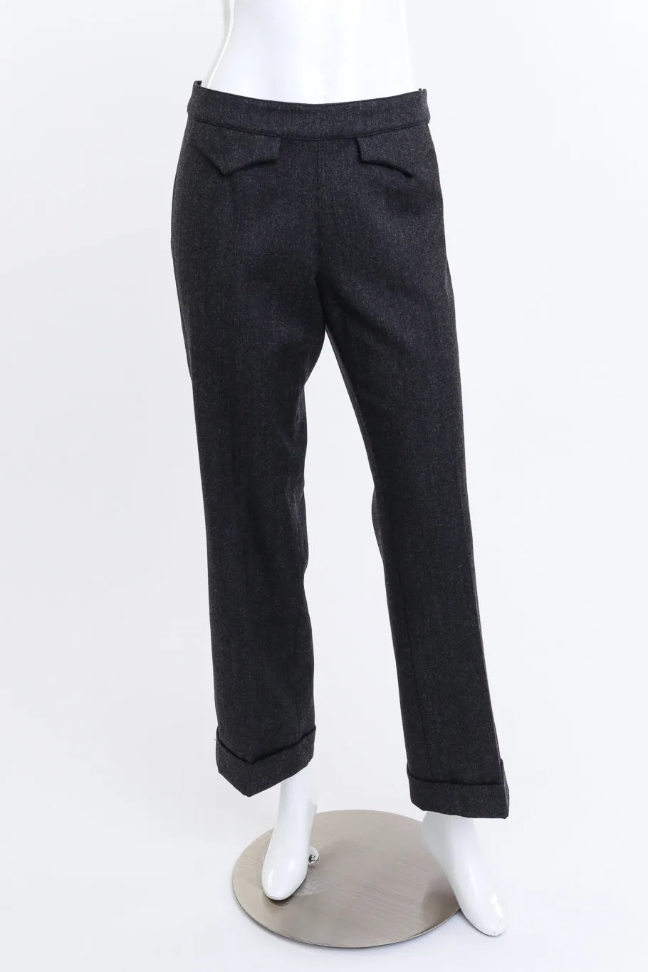 Wool Blend Western Pant