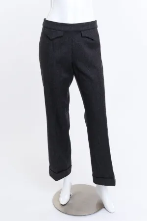 Wool Blend Western Pant