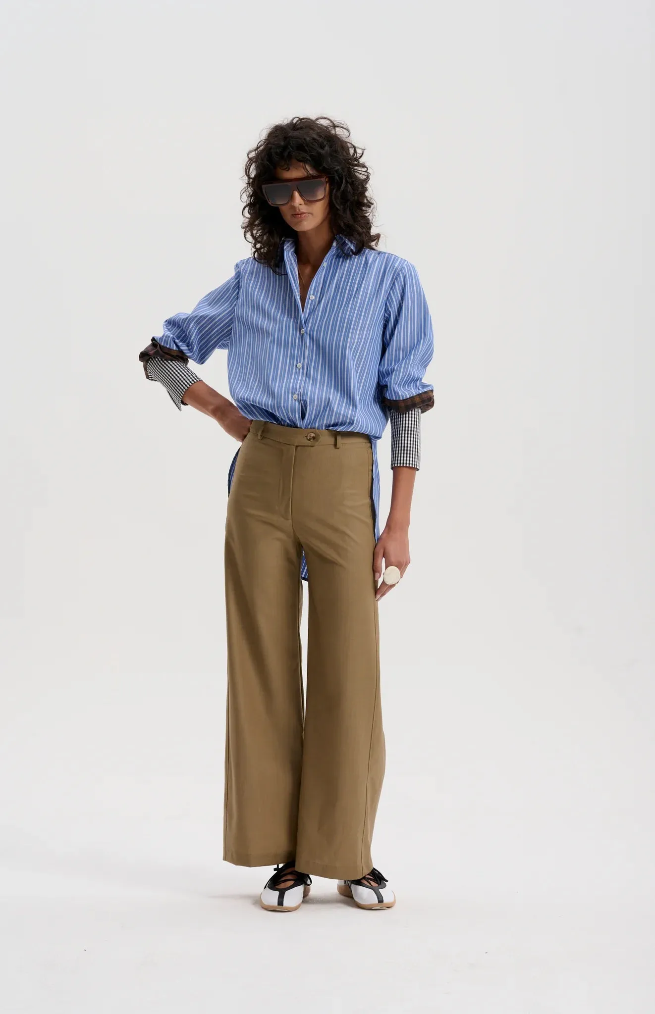 Worsted Merino Trouser | Pale Tobacco