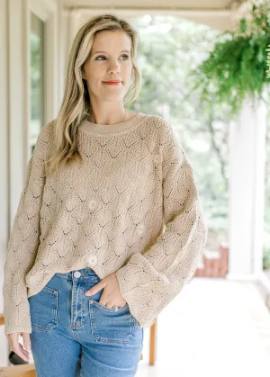 XZ Wildflower Crochet Sweater