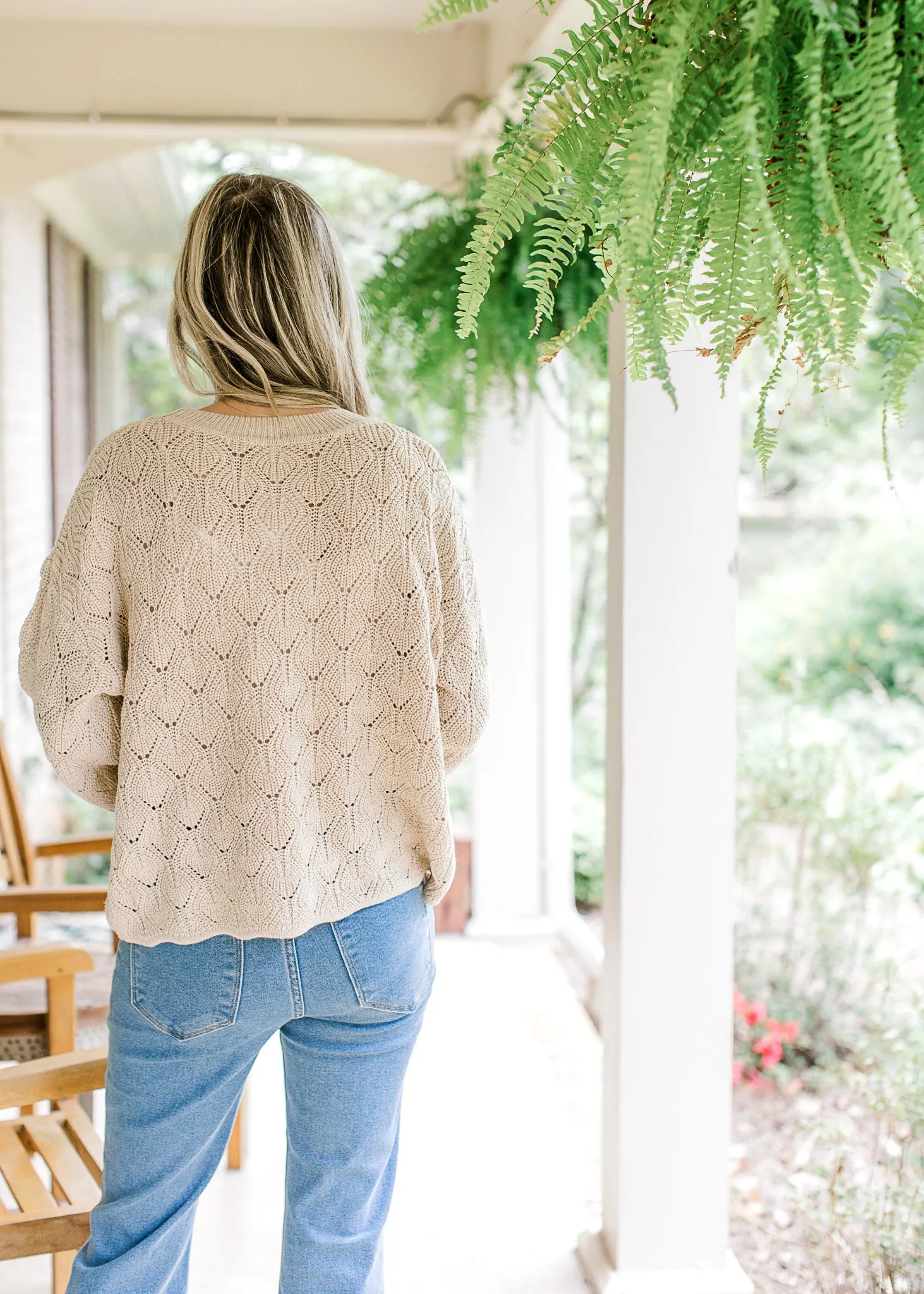 XZ Wildflower Crochet Sweater