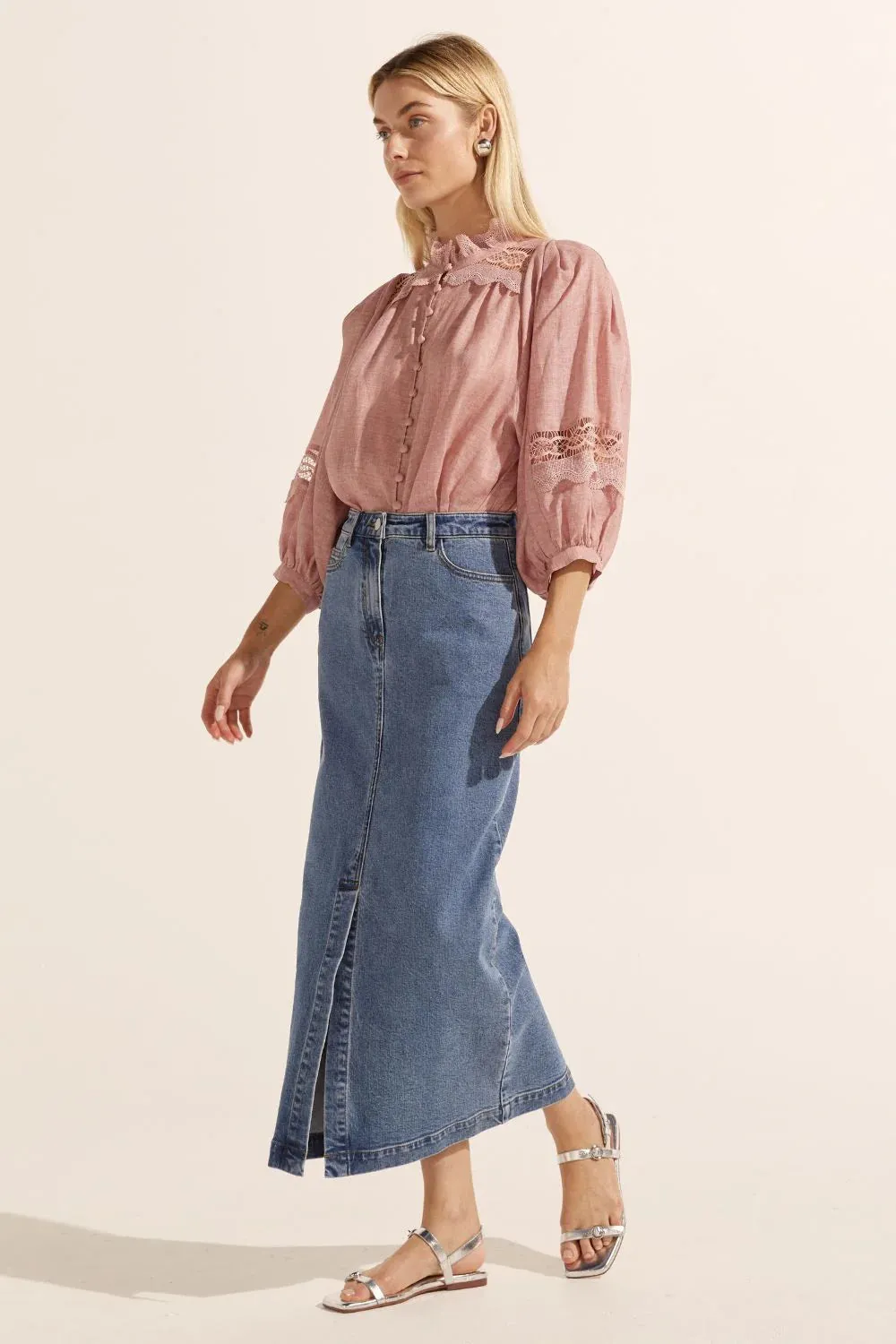 Zoe Kratzmann, Meridian Skirt | Mid Wash Denim