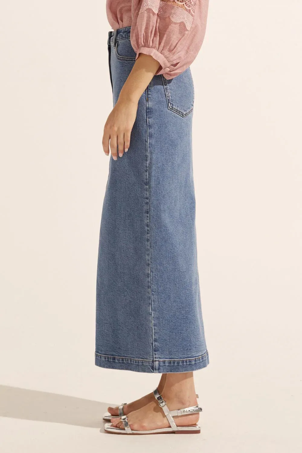 Zoe Kratzmann, Meridian Skirt | Mid Wash Denim