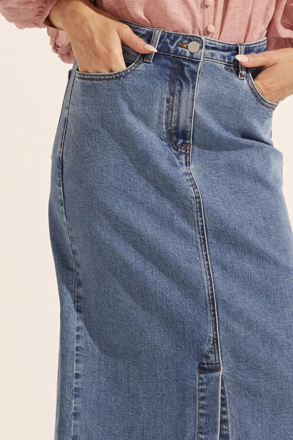 Zoe Kratzmann, Meridian Skirt | Mid Wash Denim